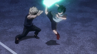 Izuku_Midoriya_uses_Shoot_Style_against_Katsuki_Bakugo.gif